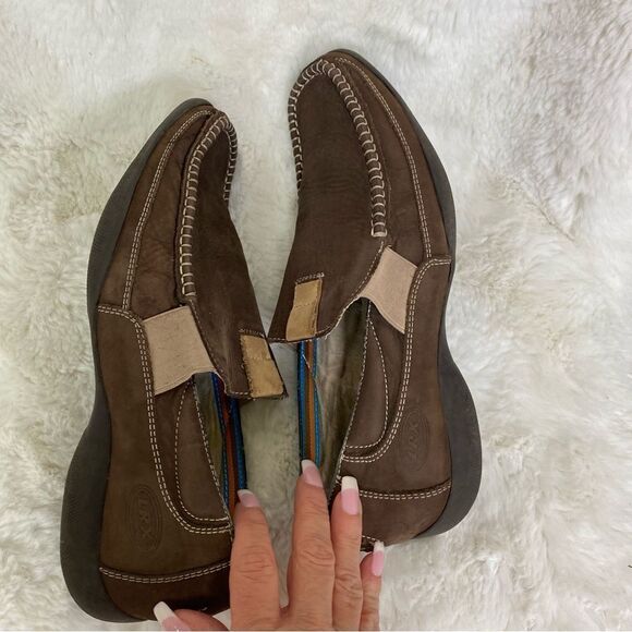LRX brown leather comfort loafers shoes 8